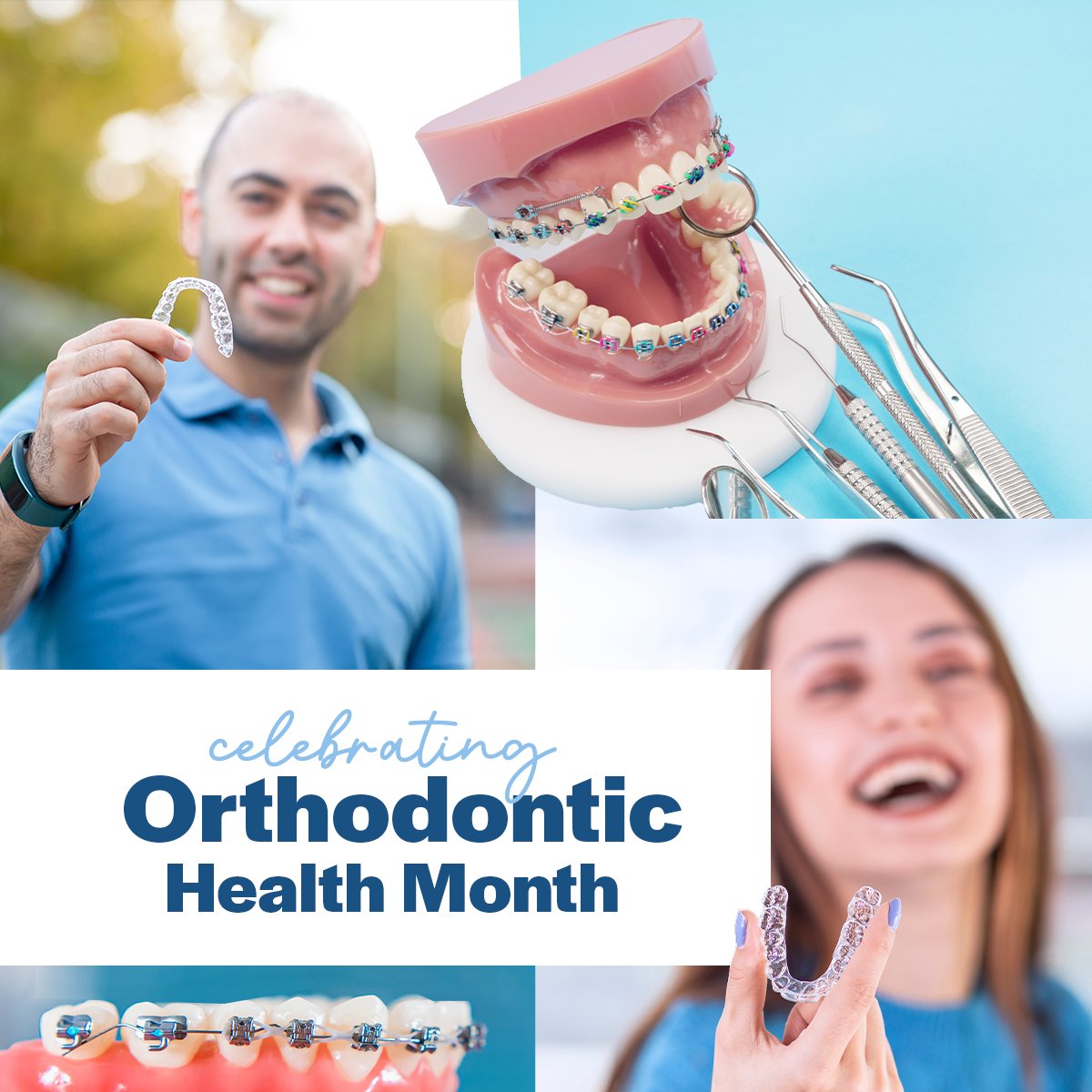 monroeortho's tweet photo. "Smile Bright for Orthodontic Health Month! Embrace the Journey to a Healthier, Happier Smile." 
.
.
.
.
.#OrthodonticHealthMonth #ortho #braces #smile #drleivarocks #invisalign https://t.co/ScCdrE7knw