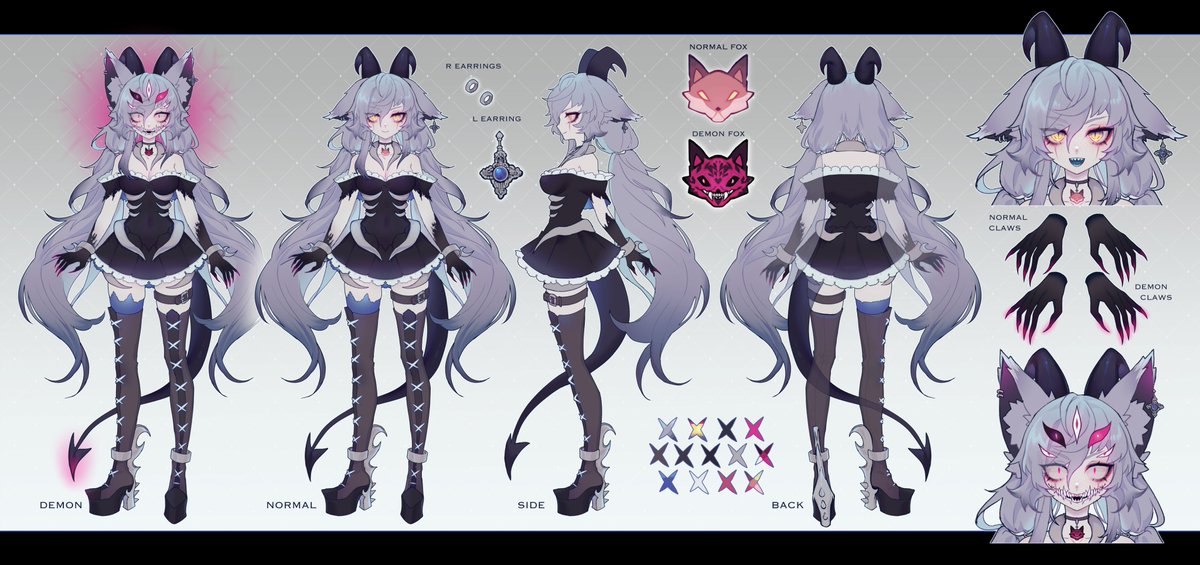 TheLarxa's tweet photo. Hi, I'm Larxa the foxdoom VTuber!
I mainly stream horror, souls, and do challengeruns!

💜TWITCH: https://t.co/qlpB9ubLzq
💜YOUTUBE: https://t.co/AMS2rN9Pfd
💜DISCORD: https://t.co/7irZDOWhbD

🎨: @/are_xu
⚙️: @/AriaVlive
♡ reference design: @/kamochiruu ♡ https://t.co/VQwstkBDH2