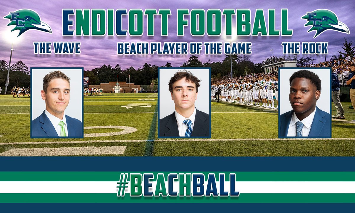 Congratulations to our Week 5 Game Award Winner’s‼️
The Wave: Ryan Smith 
The Rock: Davenche Sydney 
BEACH Player of the Game: Will Shannon
#BeachBall 🏈🐦🏖️#BeachHou23☀️🌊