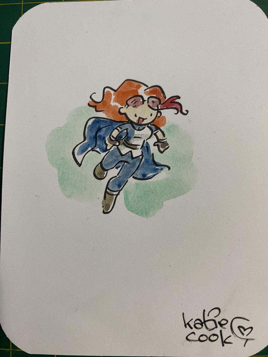 StealthHammer's tweet photo. Had the cutest watercolor commission of Stealth Hammer by the amazing Katie Cook at Baltimore Comic Con!
#katiecook #comics #watercolor #art https://t.co/8AUwWyGNnn