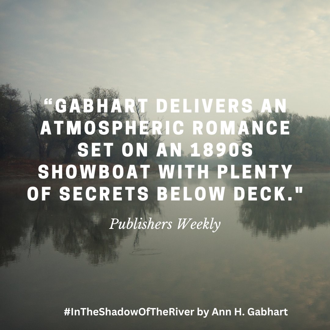 AnnHGabhart's tweet photo. Have you ever read a story set on a showboat? You can if you ride along with my characters down the Ohio River. #IntheShadowoftheRiver #HistoricalRomance #PublisherWeekly #Review https://t.co/DFZTCkGS69