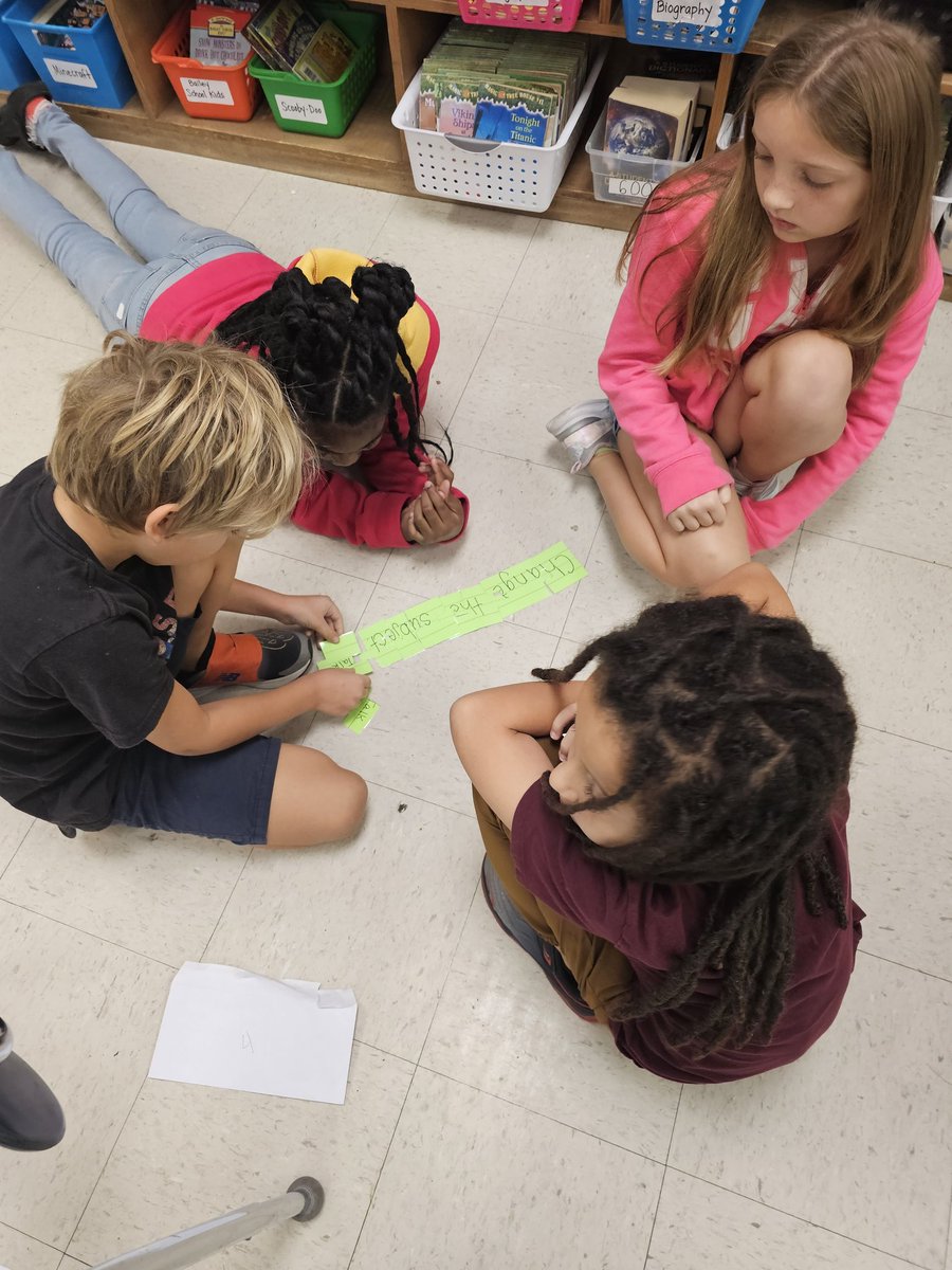 kicked National Bullying Prevention Month off by reading Simon's Hook to Mr. VandeVeer's class and teaching them how to differentiate between teasing, conflict, a mean moment, and bullying. We also learned some strategies for dealing with bullying. <a href="/TweetsBellamy/">BellamyTweets</a>
