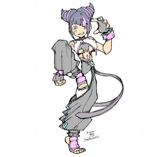 ハン・ジュリ 「2023-10-02 #一日一絵」|ふゆ(ドとレとミとキュとゴとヱの音が出ない)のイラスト