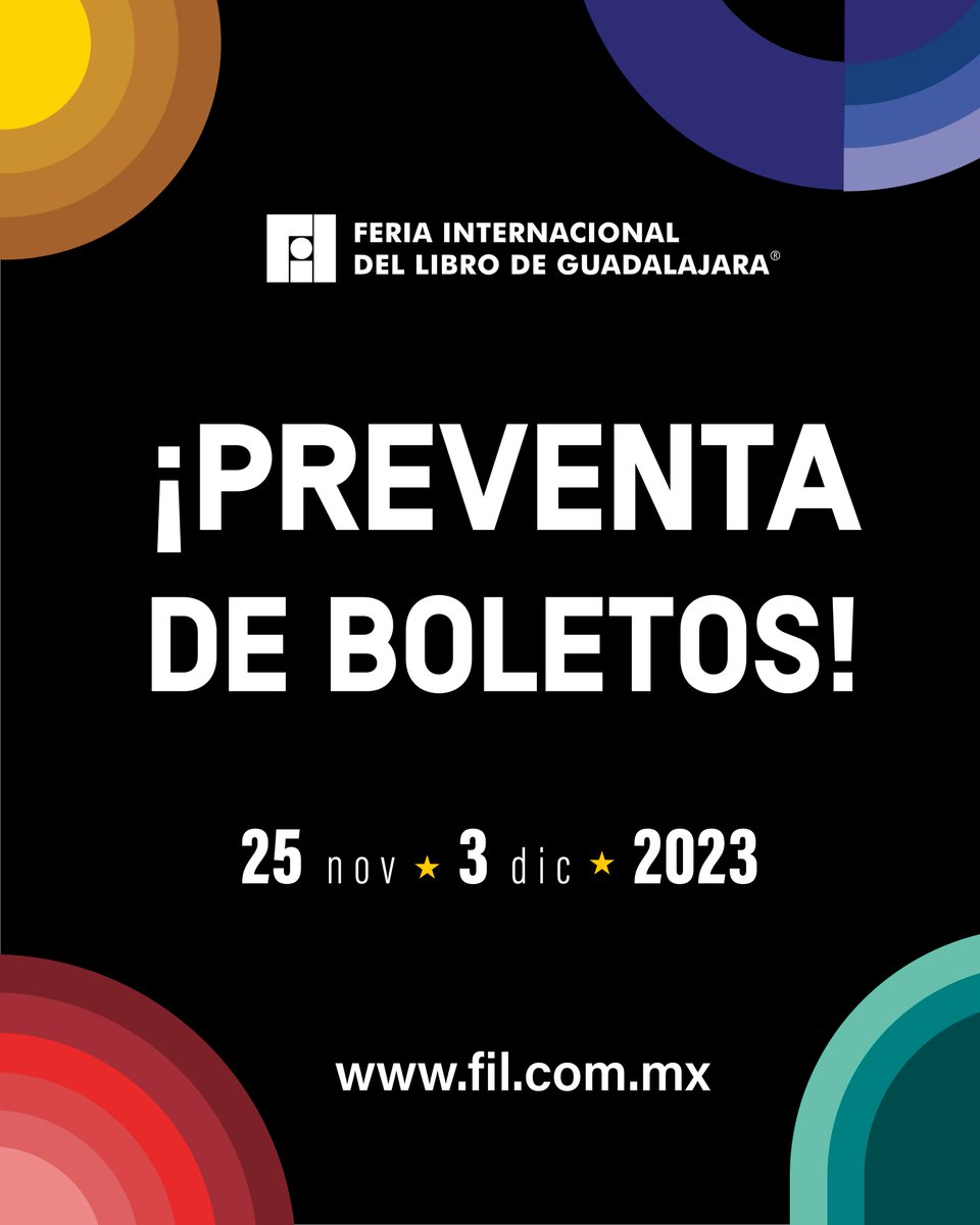 FILGuadalajara's tweet photo. 🎫 ¡Evita las filas y asegura tus boletos para la #FILGuadalajara con anticipación! 🎫

A partir de mañana inicia la preventa de boletos para la FIL. Podrás obtenerlos en línea en https://t.co/WMPtXjA3q6 o en nuestra oficina. 📖✨

📍 Ubicación de la oficina FIL:
https://t.co/LjMQtEoWPF

¡Etiqueta en los comentarios a las personas que quieres que te acompañen a la fiesta de los libros! 🤓📚

#SomosLectores #UniónDeCulturas