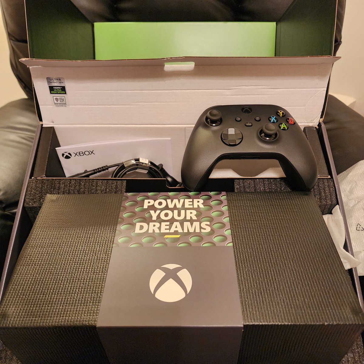 It arrived today, albeit a little bruised thanks to just being placed inside a bigger box with no padding, but all seems OK. Now it will probaby take a week to get the games transferred and updated. 😁