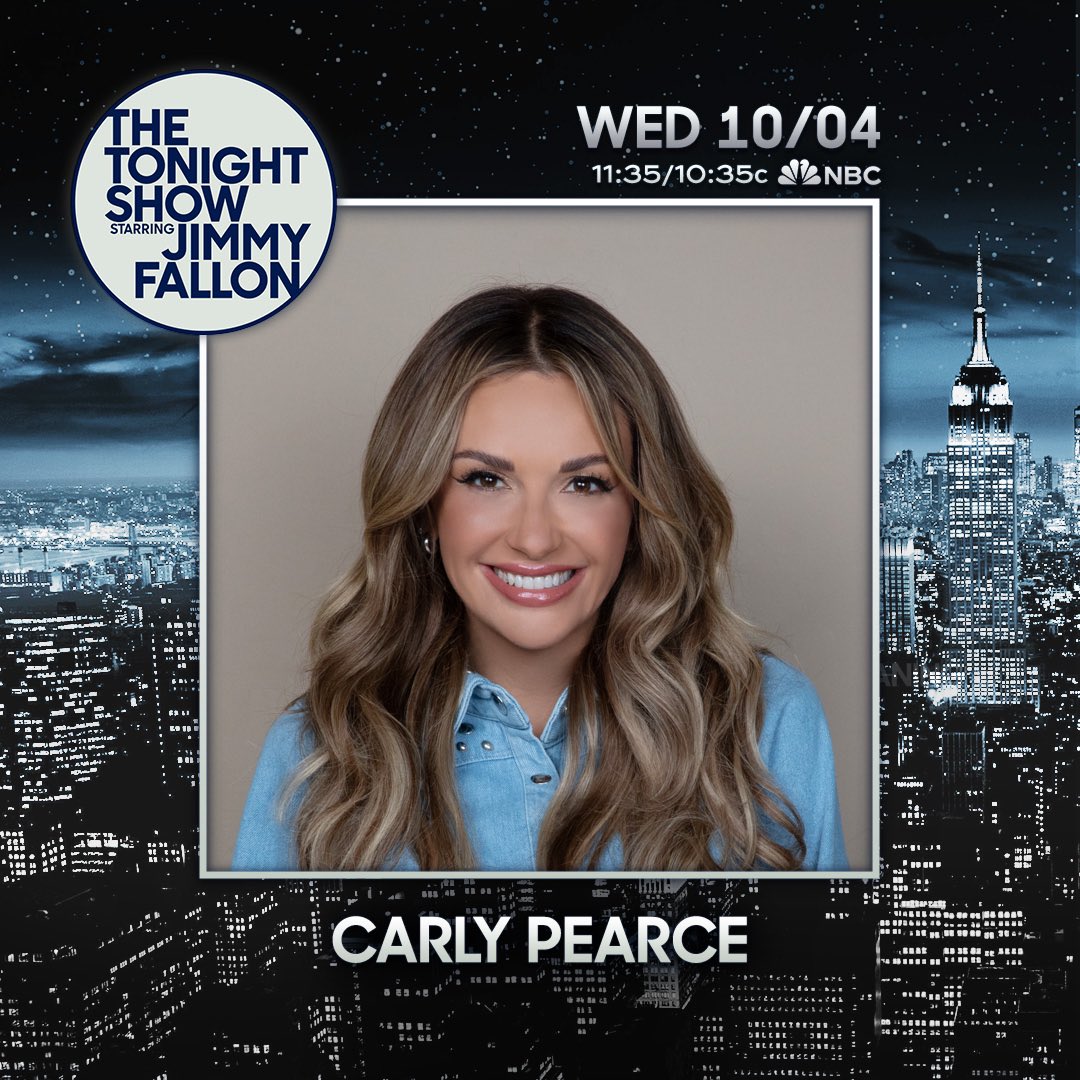 Don't miss <a href="/carlypearce/">Carly Pearce</a> on @fallontonight this Wednesday before kicking off the #CountryMusicMadeMeDoIt Tour! 🤠