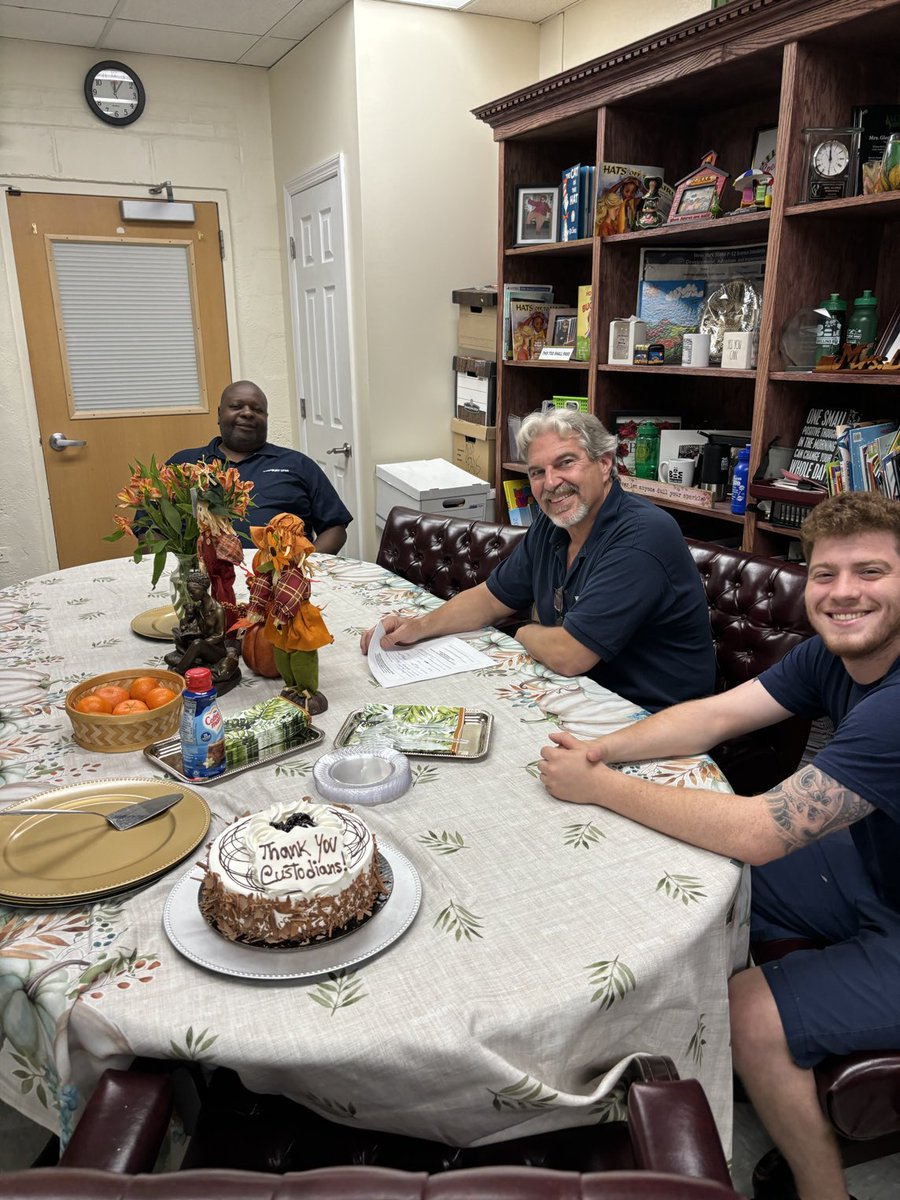 Dryden Street School in Westbury celebrated National Custodian Day!  Thank you for making us “shine”.
