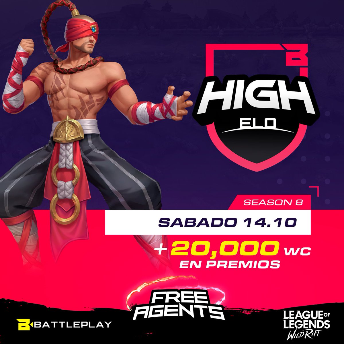 battleplaygc's tweet photo. 💚 ¡TORNEO Agente Libre #WildRift! Season 8💚

🏆PREMIOS:
🥇Primer Lugar: 14,000 WILD CORE
🥈Segundo Lugar: 9,500 WILD CORE

🟣 INSCRÍBETE EN: https://t.co/TNhBrokoVH

#FreeAgents #WildRiftxBattleplay  #BattleplayxWR  #WRPartner #Leagueoflegends @wildriftLATAM #Battleplay https://t.co/AhPqQQg6bb