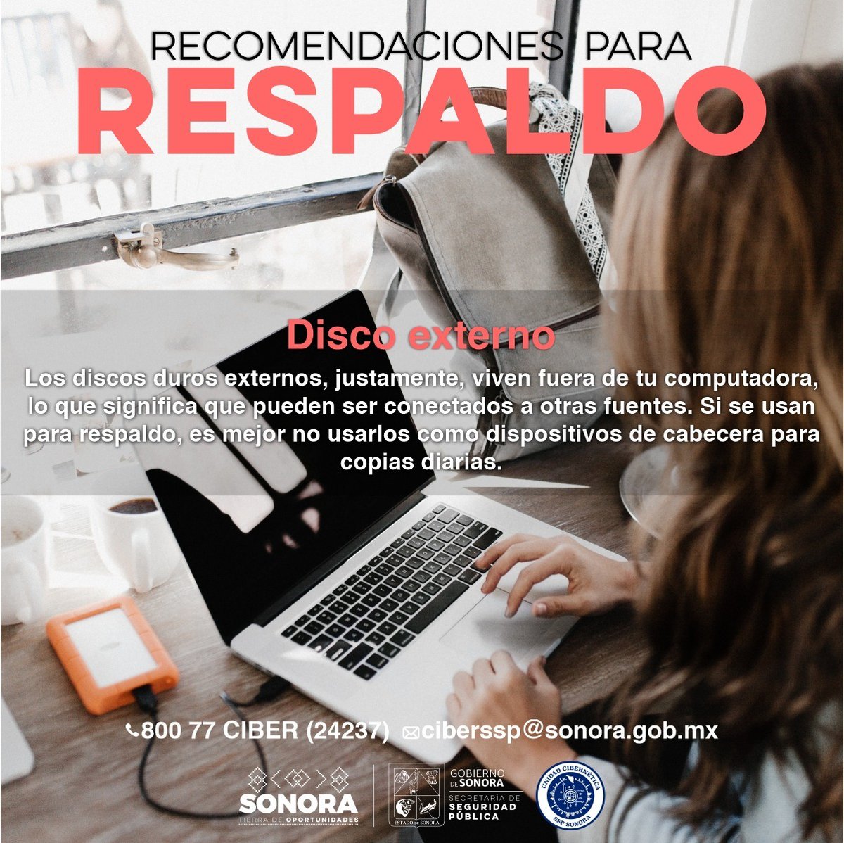 SonoraSeguridad's tweet image. 📌RECUERDA hoy es #BackUpMonday

La Unidad Cibernética te invita a seguir las siguientes recomendaciones para prevenir la pérdida de información.

#CiberSeguridadSonora 
#InternetSeguro 
#ciberseguridad