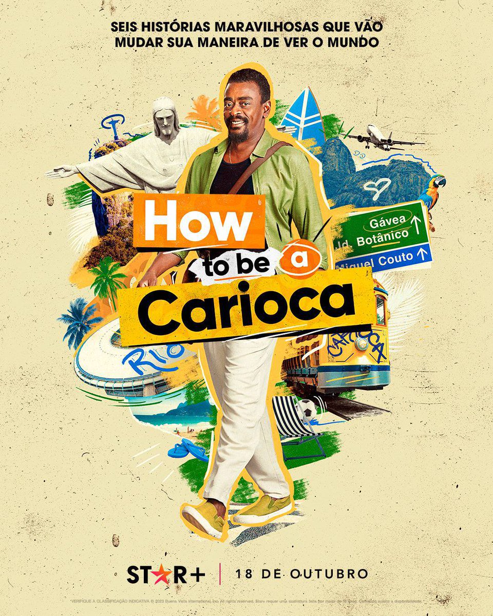 CinematizandoOf's tweet photo. Pôster de How To Be a Carioca, uma nova minissérie da Star+ com Seu Jorge, Douglas Silva e Débora Nascimento “guiando” gringos pelas ruas (e pela malandragem) carioca
#HowToBeACarioca #StarPlus #StarPlusBR #SeuJorge #DouglasSilva #DéboraNascimento https://t.co/0GN68AoiGE