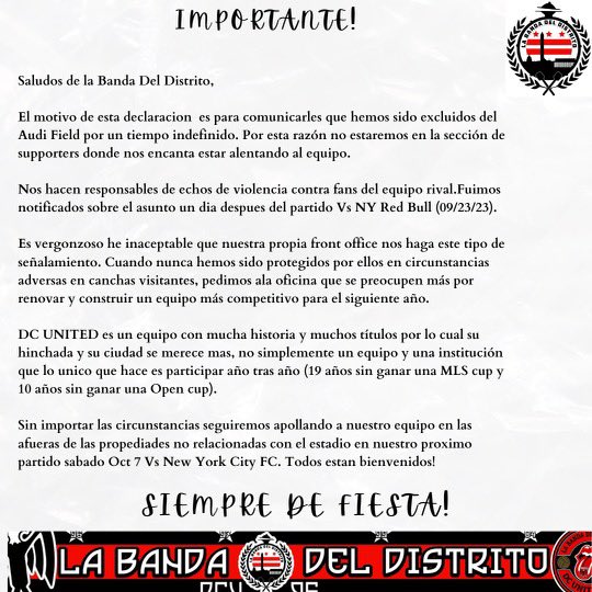 LBDD17's tweet photo. Pasarán miles de situaciones y circunstancias pasarán técnicos , jugadores y Dirigentes pero lo único que nunca va pasar es tu fiel hinchada porque te alentamos cuando todo está bien y No abandonamos si vamos mal Once UNITED Siempre UNITED ⚫️🔴 #labandaDelDistrito #LBDD #DCU96 https://t.co/aSqchwPzKP