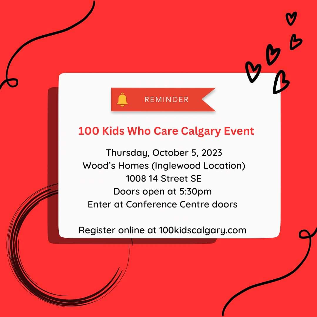 Did you know there's a 100 Kids Who Care Calgary chapter too? Encourage the children in your life to learn about giving back to our community. Find out more about their next meeting this Thursday night at 100kidscalgary.com 💯❤️
<a href="/100kidscalgary/">100KidsCalgary</a> <a href="/959star/">STAR 95.9</a> #YYC #givewherewelive