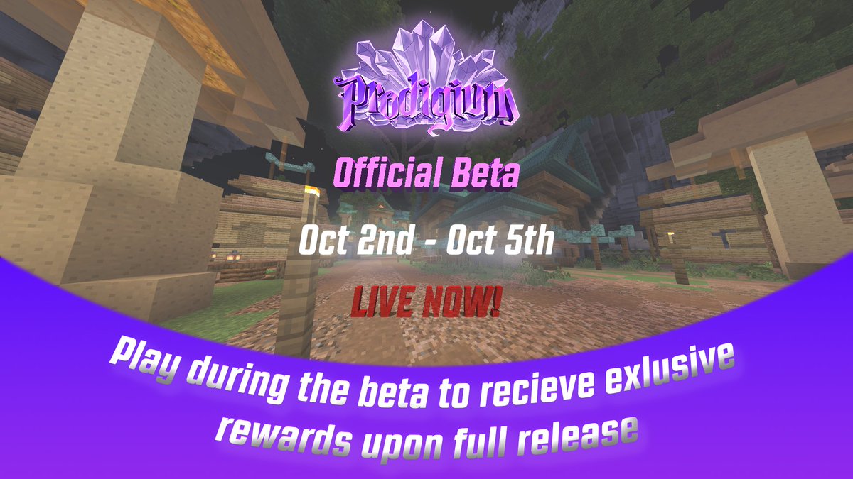 ProdigiumNet's tweet photo. We have been working very hard on our new Minecraft bedrock realm adding an amazing quest system and story line for players to find and explore. Quests will guide you through our new storyline as well as giving you rewards along the way.
Discord: https://t.co/83KrzFlo8n https://t.co/AfrY9V1pS5