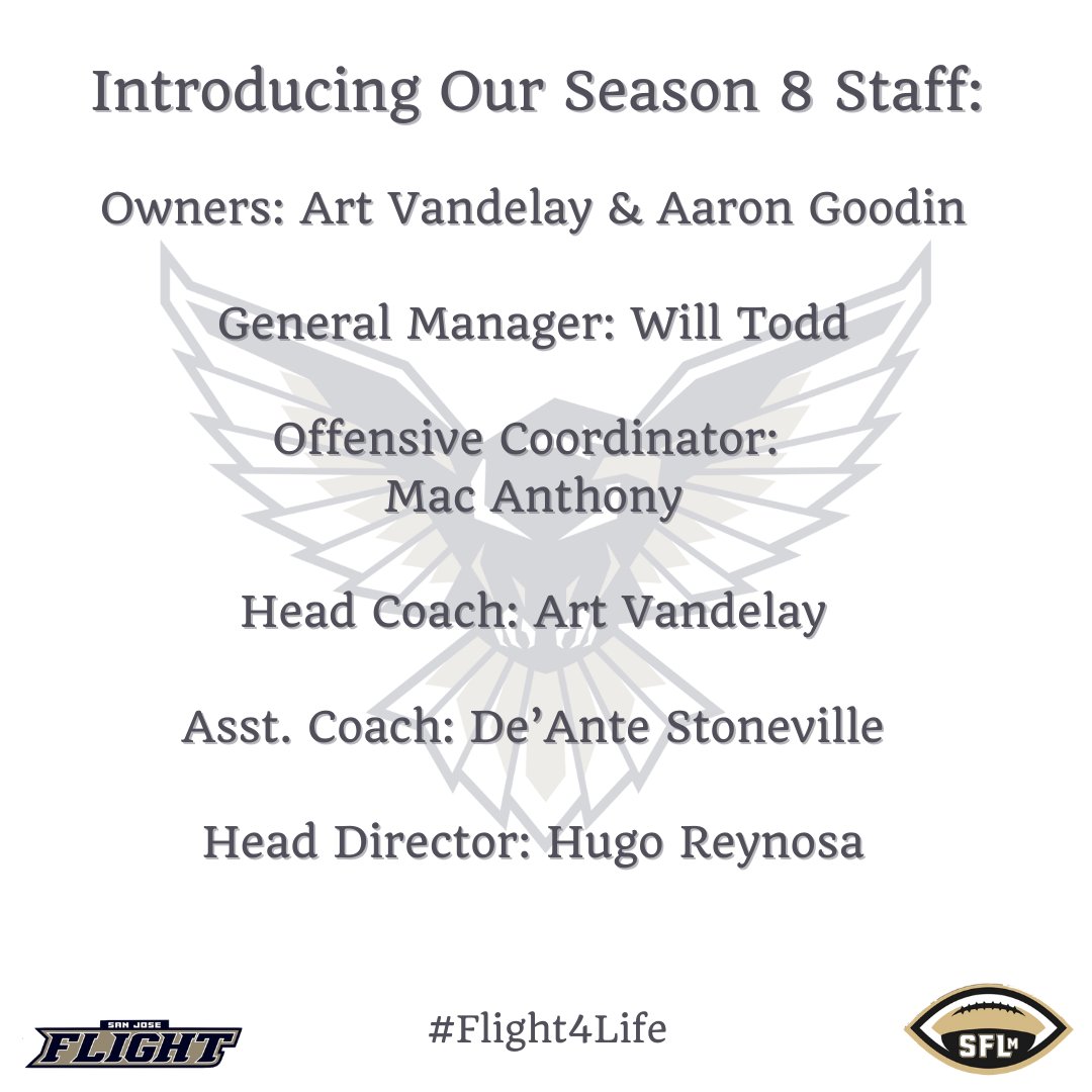sanjose_flight's tweet photo. Here’s the team behind THE team! The staff is excited to get to work and dominate in season 8! #Flight4Life #SanJoseFlight #WEareSFLm https://t.co/1H1hTVdIsF