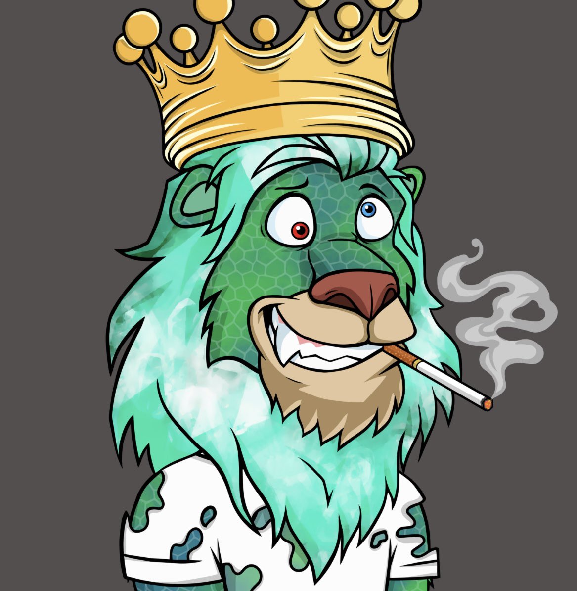 ArtWorldsNFT's tweet photo. On behalf of the @LazyLionsNFT #LazyScenes reveal, I decided to FINALLY become a true king with a 👑 …. And of course, had to finish the set!!! Next up, LAZY hat… #LazyLions #ROAR https://t.co/Ei8Lc7YYmR
