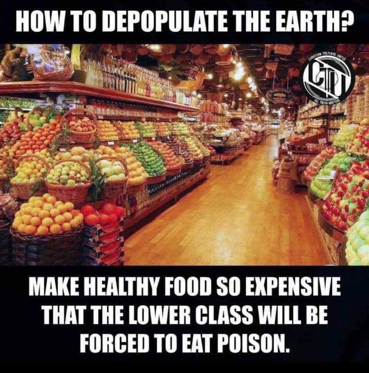 EarthyBalance's tweet image. You know something is seriously wrong
with the food system when you have to pay extra for poison-free food.