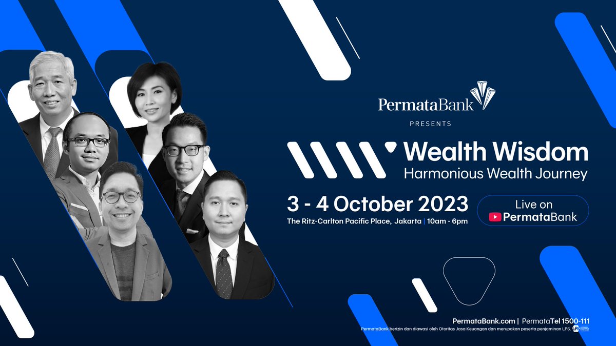 ISWARAPLG's tweet photo. Datang ke Wealth Wisdom 2023 dan ubah pandanganmu tentang kekayaan, ikuti juga berbagai digital activities berhadiah total jutaan Rupiah di media sosial PermataBank. https://t.co/HFenejbnYg