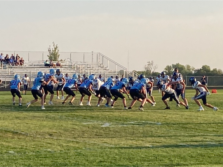JV Football hosted Sabetha tonight. The Bluejays won 38-8. JV will host Chapman next Monday at 6pm!