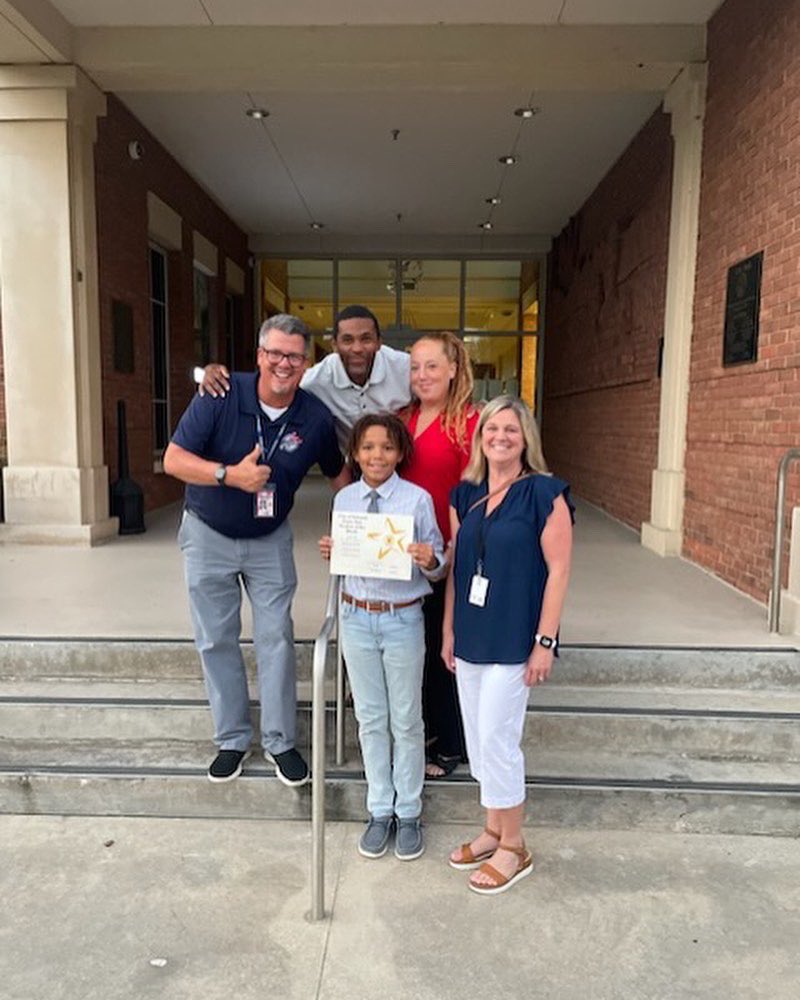 Congratulations to Dominick Rawls from Mrs. Aslanli's 5th grade class, Freedom's Super Star Student of the Month for the City of DeLand! Dominick models our S.O.A.R. Expectations every day, as a scholar, citizen, athlete, and community servant. We're so proud of you!