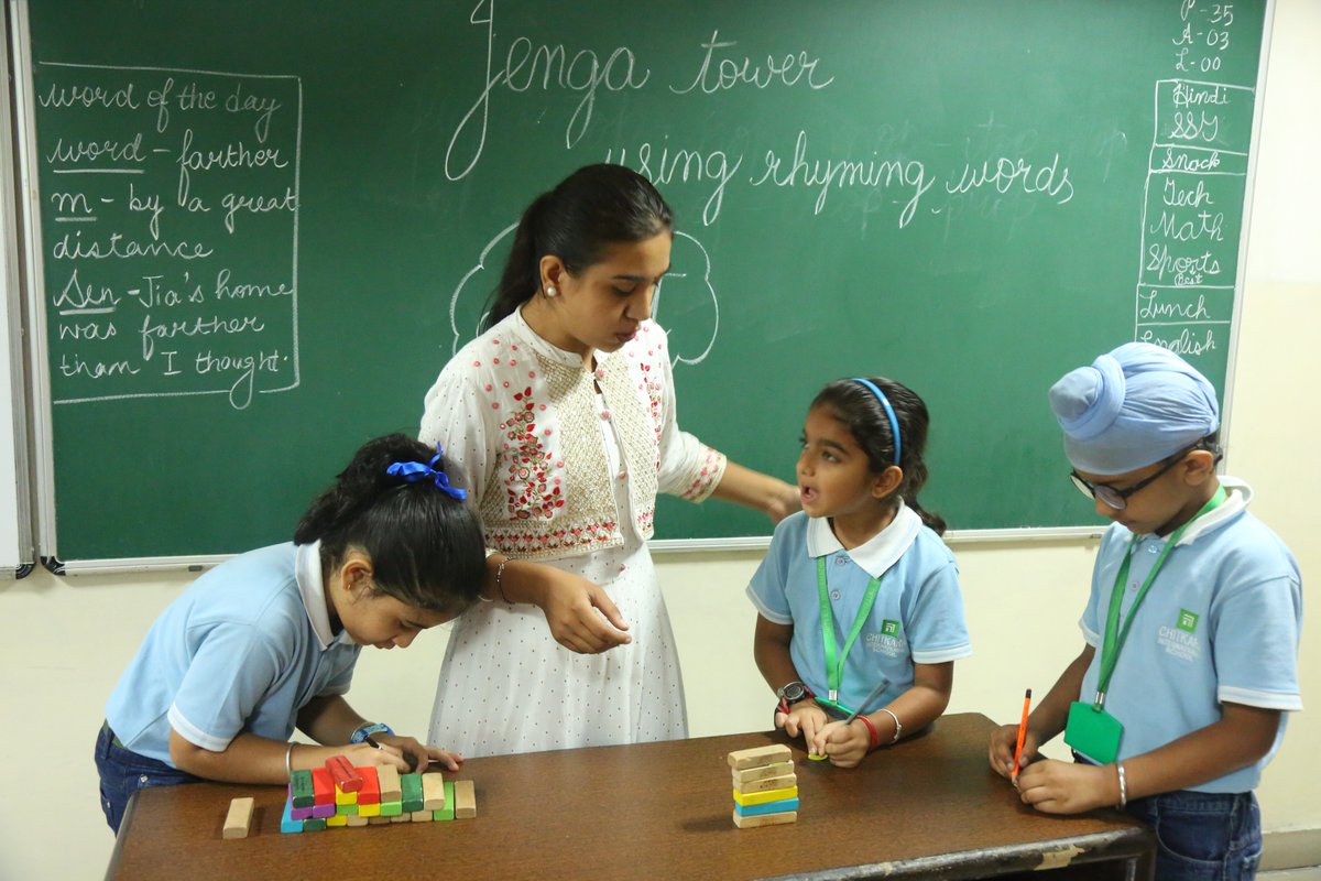 chitkara_school's tweet photo. Chitkara International School joyfully commemorates the Jenga Tower activity using rhyming words with the young learners of Grades 1-3 of its Orator Squad
#CIS #Oratorsquad #learning #squadactivity #activity #jengatower #knowledge #skills #classactivity https://t.co/C51jQNCayv