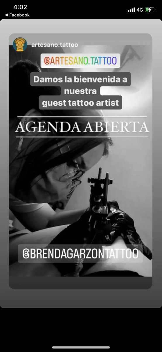 BGB_ING's tweet photo. Vota. Estar trabajando como tatuadora en ARTESANOS  cerca al parque del perro en la ciudad de CALI https://t.co/6O52lobJDO