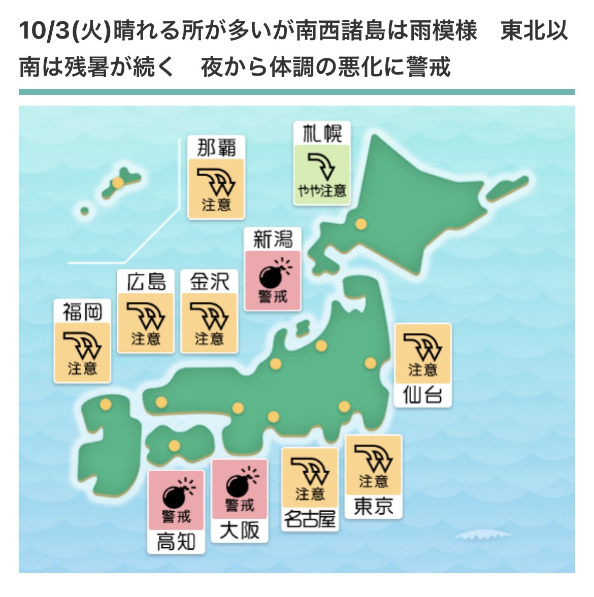 natumare_'s tweet photo. 【朝起きるのが苦手な人へ】
気圧乱れ：★★☆☆☆
最高気温：26℃／18℃

今日は比較的落ち着いた気圧で、夜から明日にかけてが低気圧となる日です。
ここ連日朝は起きやすかったですが明日はそうも行かないので、今夜��早めに休むのがうまく行くコツです。
今日も素敵な一日になりますように。 https://t.co/eFfLXxa5EJ