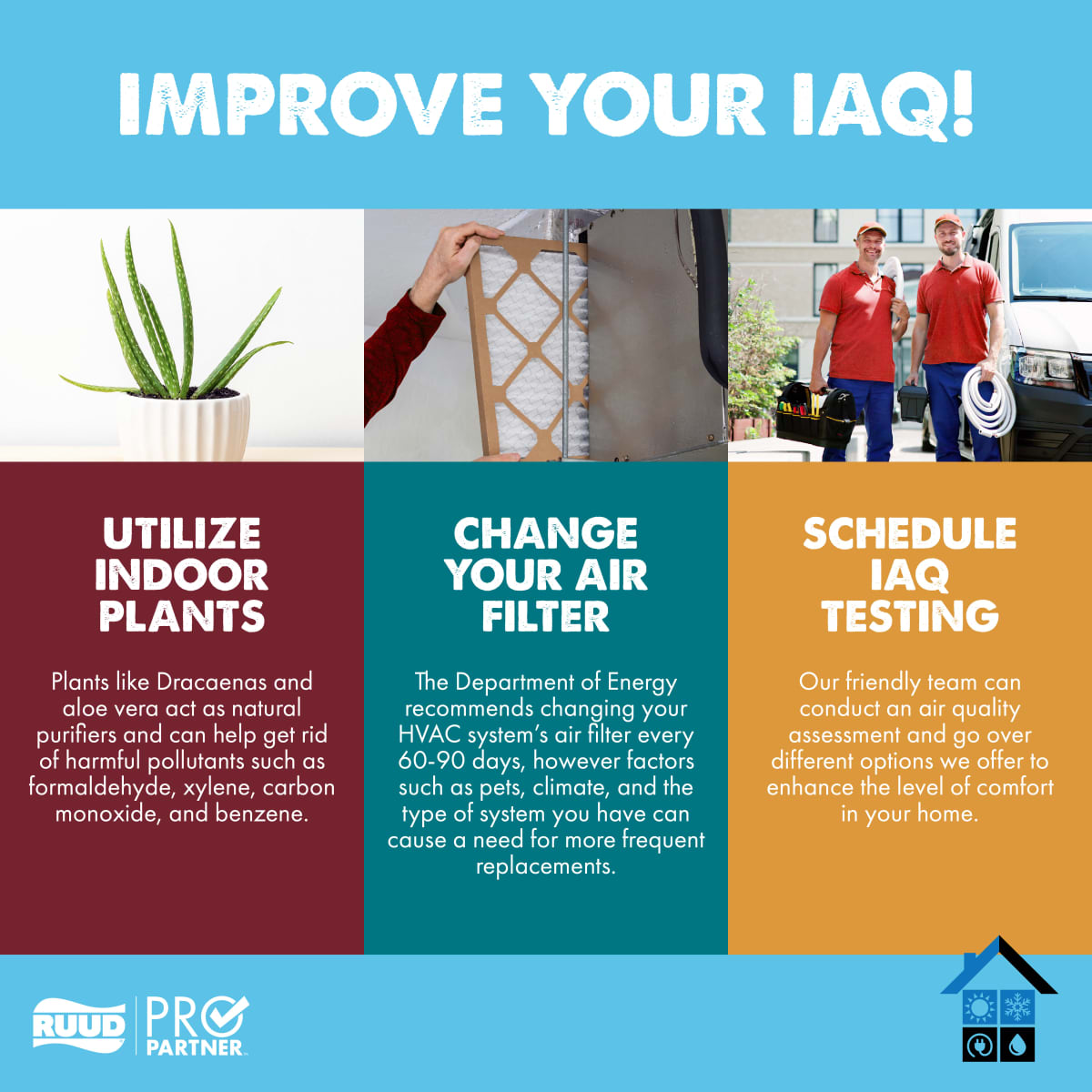 ControllingSys's tweet photo. October is Indoor Air Quality (#IAQ) Awareness Month! 🏡🌬 Poor air quality can cause respiratory issues and discomfort, but clean air can help your HVAC system perform better and help you maintain a healthy, safe space. Here are some ways to improve your home’s IAQ! 💨👍 https://t.co/aeAqjBO8qn