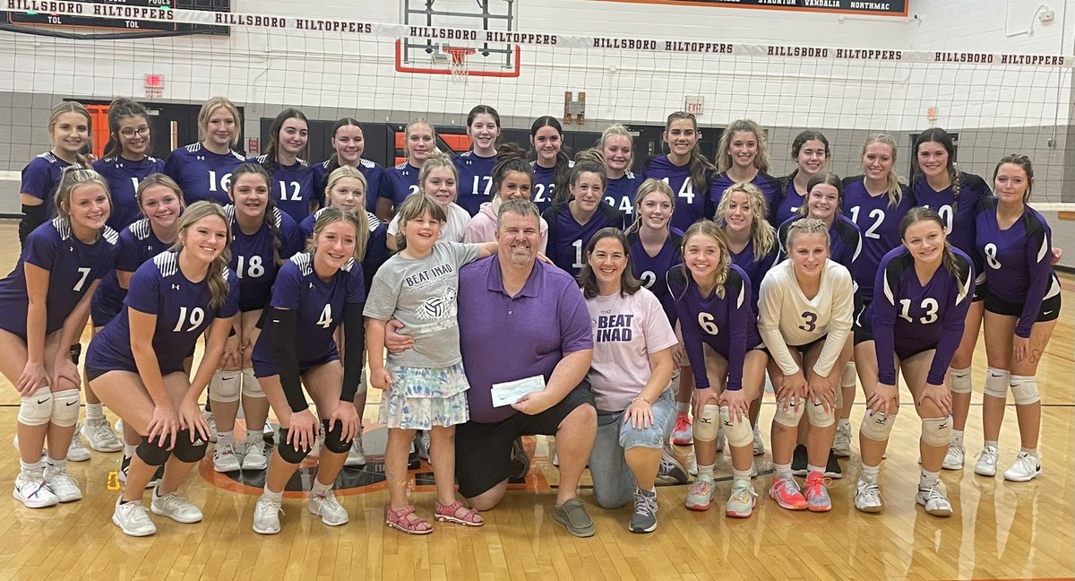 10/2 volleyball: Lincolnwood 25, Hillsboro 20 in game two to win the match - Thanks to both teams for their generosity in honor of Grace. This year’s tournament raised almost $7,000 for <a href="/INADcure/">INADcure Foundation</a> #BeatINAD