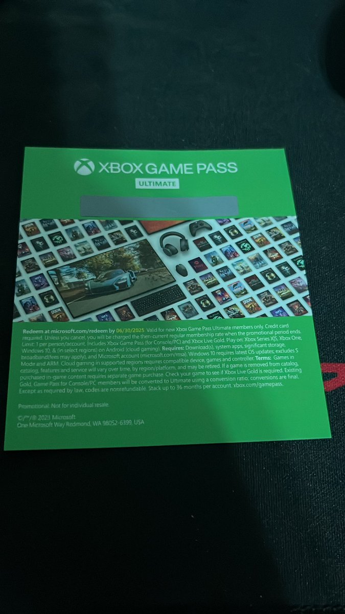 BobDaOstrich's tweet photo. Giving away a 1-month of Game Pass Ultimate. Like + RT this post. Giveaway ends Monday 10/9. https://t.co/qnlYWkz36X