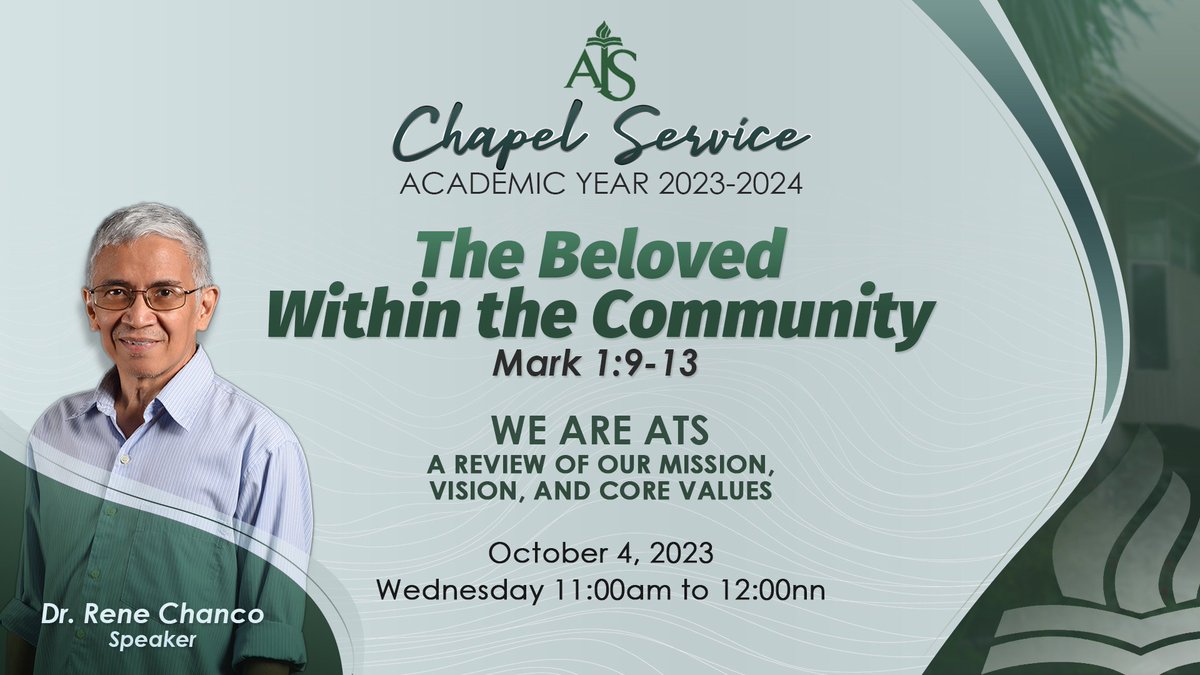 atsph's tweet photo. Join us for our Chapel Service tomorrow! See you! 

#ATStayo #Maiinlovekadito #WeAreATS #ChapelService https://t.co/uzA5TdQSsl
