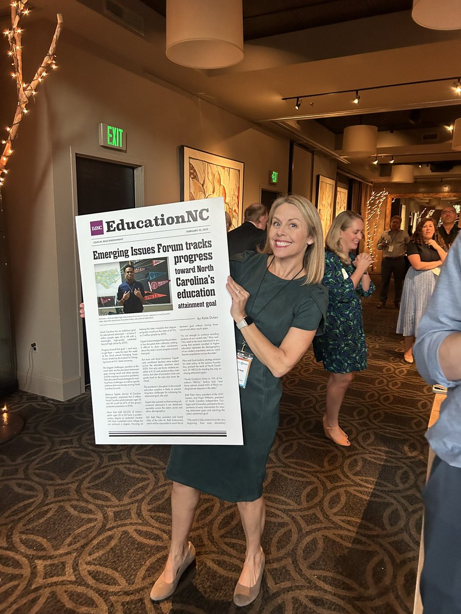 Great time celebrating amazing leaders in educational attainment today. <a href="/emergingissues/">The Institute for Emerging Issues</a> appreciates the support and thought partnership of <a href="/BelkEndowment/">The John M. Belk Endowment</a> and its many grantees!