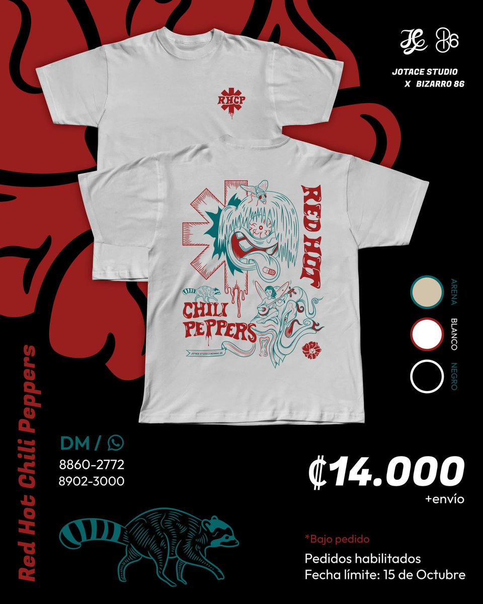 mafect_2395's tweet photo. Holaaa! Si todavía no tienen que ponerse para el concierto de RHCP, acá les dejo esta opción 🫶🏻 https://t.co/7u3oK0g1zn
