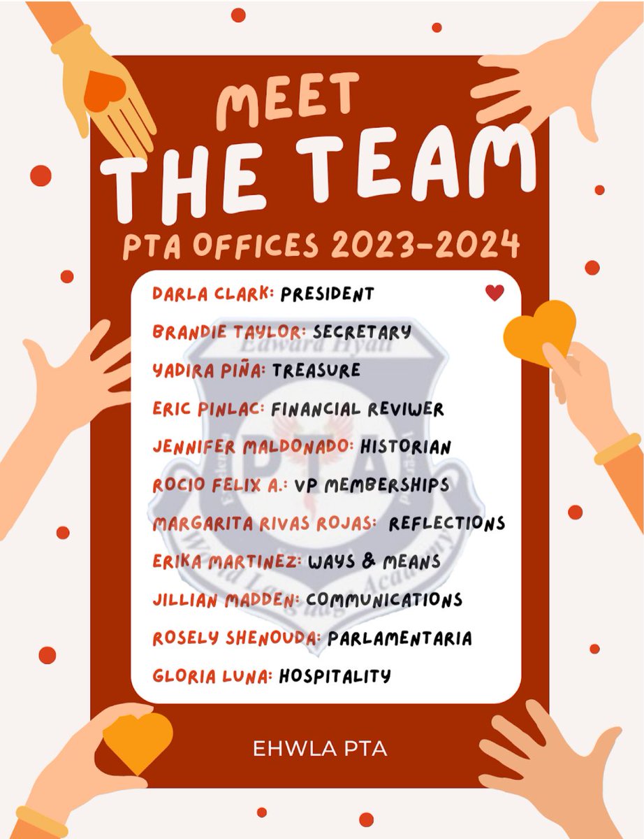 Join EHWLA PTA!!!