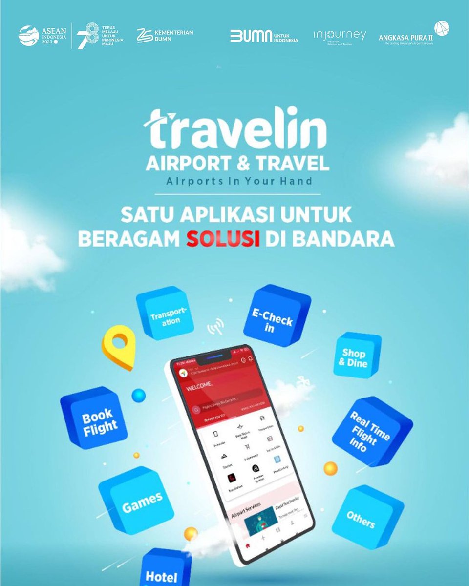 Kamu lebih sering check in pesawat lewat mana nih? Oh, iya, kamu sudah download aplikasi Travelin belum? Aplikasi ini bakal kasih experience yang sangat menarik buat kamu untuk jalan-jalan. 

#BandaraKualanamu
#KualanamuAirport
#AngkasaPuraAviasi
#TravelinPass
#travelingok
