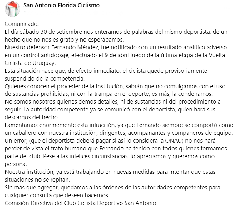 sanantonioteam's tweet photo. Comunicado: https://t.co/2MHQF5gcYZ