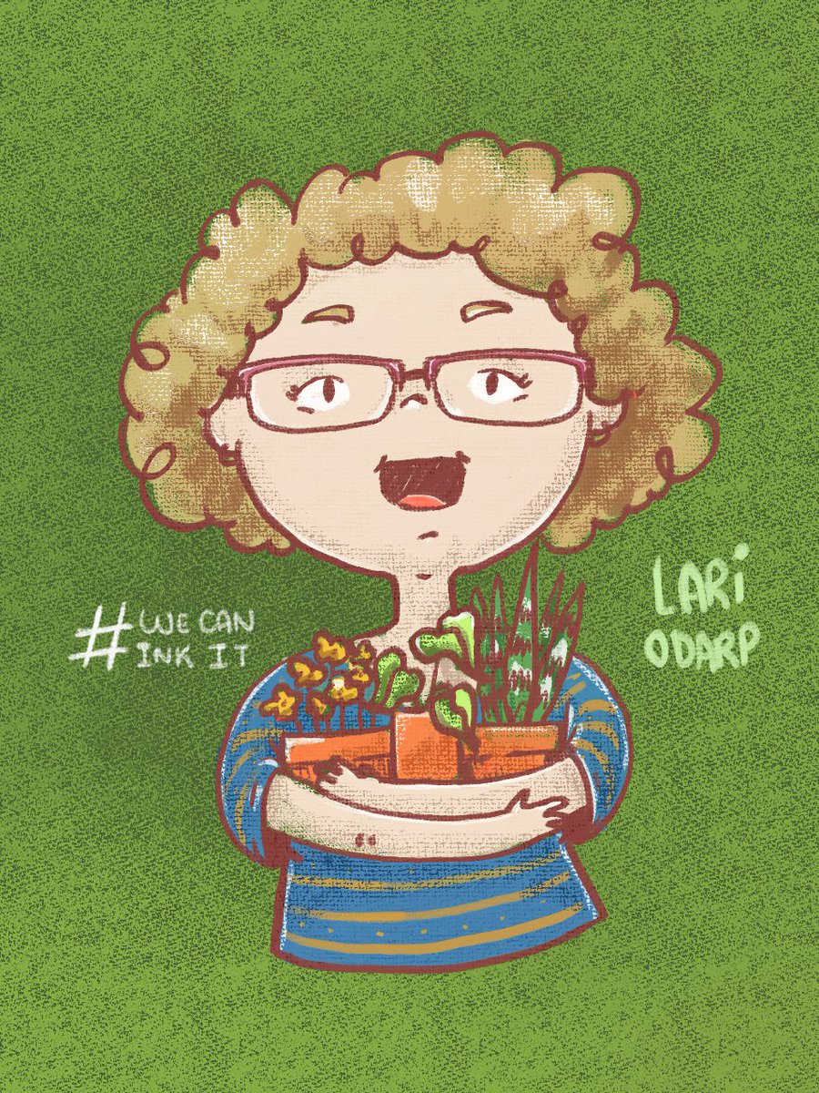lariodarp's tweet photo. Ela, que é a pessoa mais forte que eu conheço,  que sempre esteve aqui, que me ama muito e que me ensinou sobre errar, sobre se dedicar ao outro e sobre nunca desistir: o Inktober de hoje é minha mãe,  a doida das plantas que eu amo demais ❤️
#Inktober #inktober2023 #wecaninkit https://t.co/XTcLwRLDfh