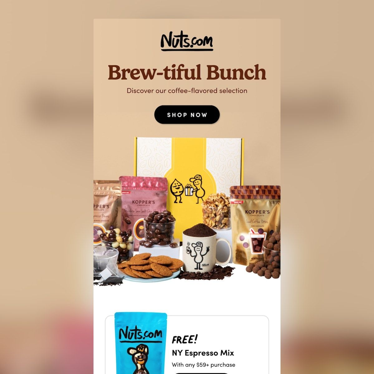 emaillove's tweet photo. Loving the emails from @NutsDotCom! 💌 They're all about style with those large fonts, big buttons, and close up product shots. 😍 #EmailMarketing #NutsDotCom
View the full email → https://t.co/giygPQWCAv https://t.co/aSf1W9JnGS