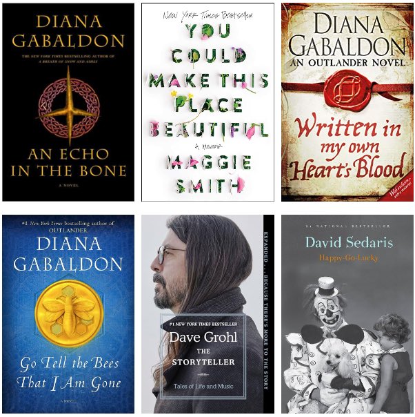 Finished the Outlander series in the hospital. Now, reading these days consists of audiobooks during late night feedings, but that still counts. 

September books, #64-69.