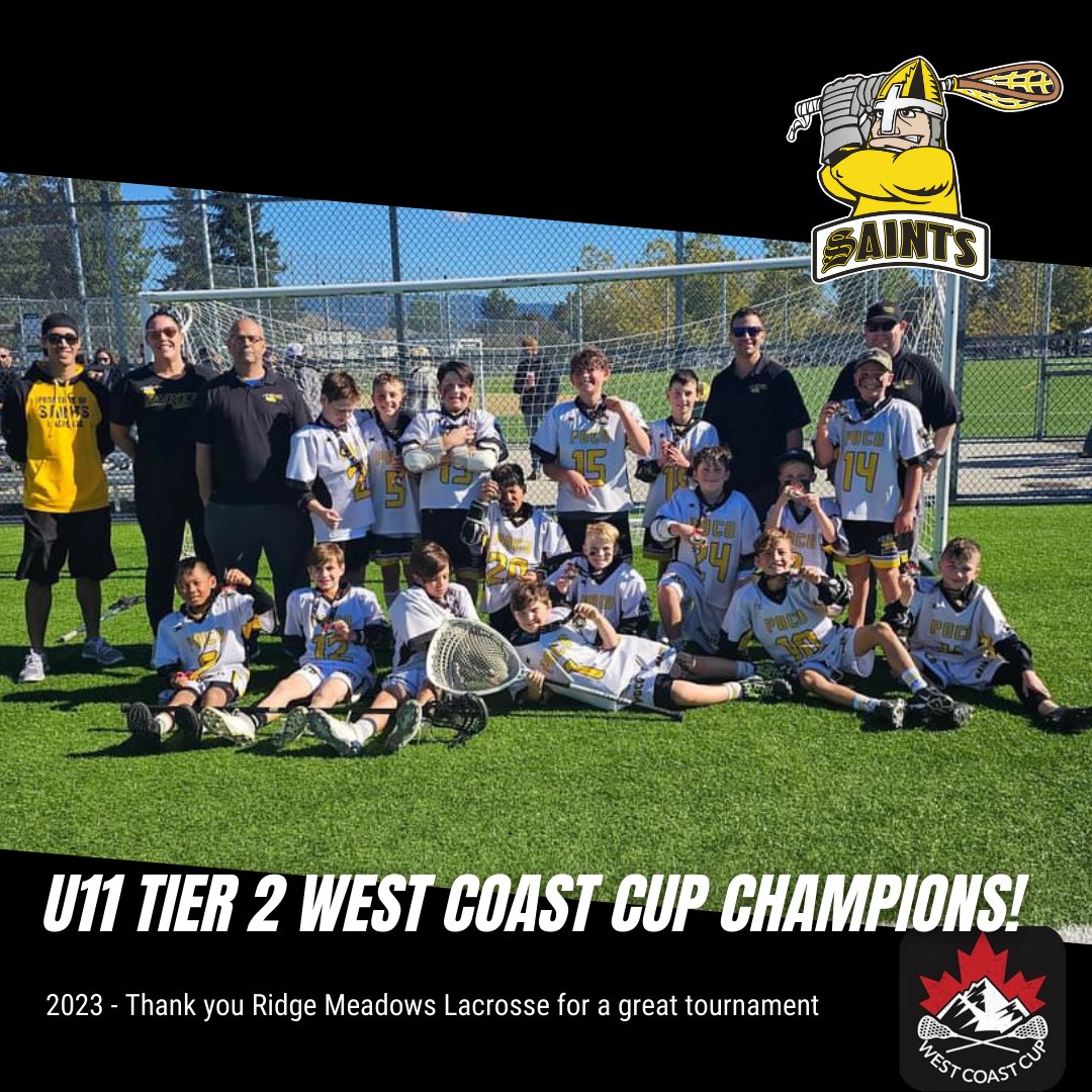 Our U11 Tier 2 team brought home GOLD 🥇this past weekend in the West Coast Cup. Way to go Saints! 🏆🔥

#pocosaints #saintslacrosse #fieldlacrosse #champions #tournament