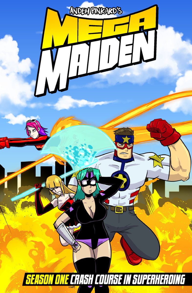 powerwavecomics's tweet photo. Do you like comics/manga with duo girls trying to do good but kinda always making a mess of things? Do you like superheroes? Why not grab a copy of one of the Mega Maiden TPBs?   https://t.co/oighQdyoeU 
#indiecomics #buycomics #indiesuperheroes #manga #superheroes #megamaiden https://t.co/MFQwOocuLx