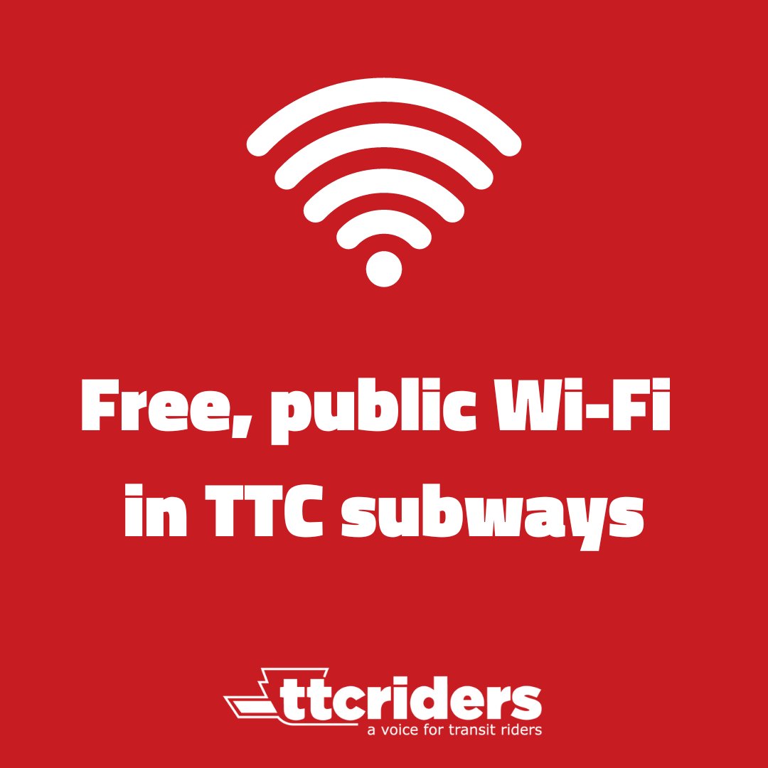 ttcriders's tweet photo. Free public Wi-Fi in the TTC will make transit users feel safer and help bridge the digital divide. Not everyone can afford to pay for a cellphone plan or has enough data!
However, the latest report from ConnectTO does not include the TTC among the agencies consulted...
1/ https://t.co/1lHl5mHWtK