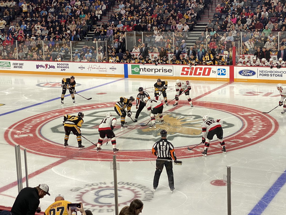 Fun night in Moose Country. Thanks <a href="/penguins/">x - Pittsburgh Penguins</a> &amp; <a href="/Senators/">x - Ottawa Senators</a> 👊
