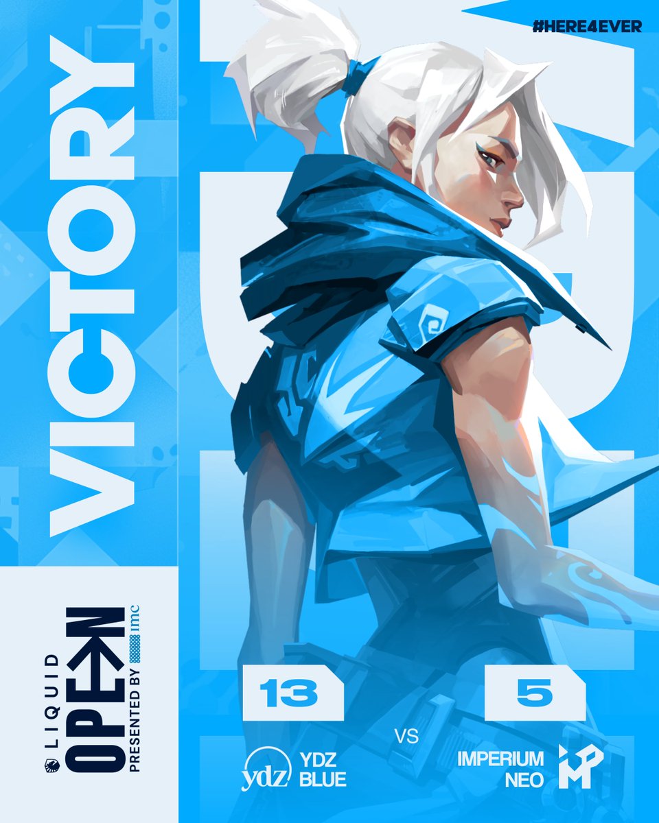 YDZEsports's tweet photo. @ImP_GG Closed out Day 1 of Liquid Open with a win against @ImP_GG and will be progressing into Day 2!

 See y'all tomorrow 👋

#YDZWIN | #Here4Evr | #LIQUIDOPEN https://t.co/Yey0a3kkdn