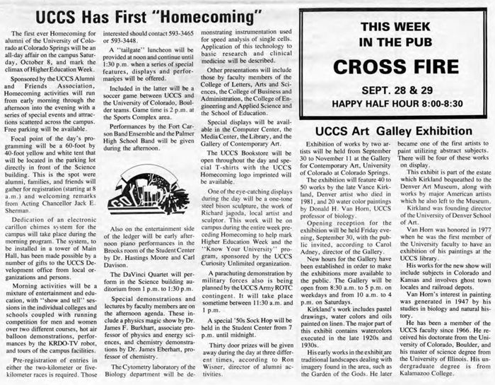 UCCSAlumni's tweet photo. UCCS recently had its homecoming celebrations. However, almost 40 years ago was the very first UCCS homecoming! 

(Apologies for the low resolution) https://t.co/p4W6OgQUDo