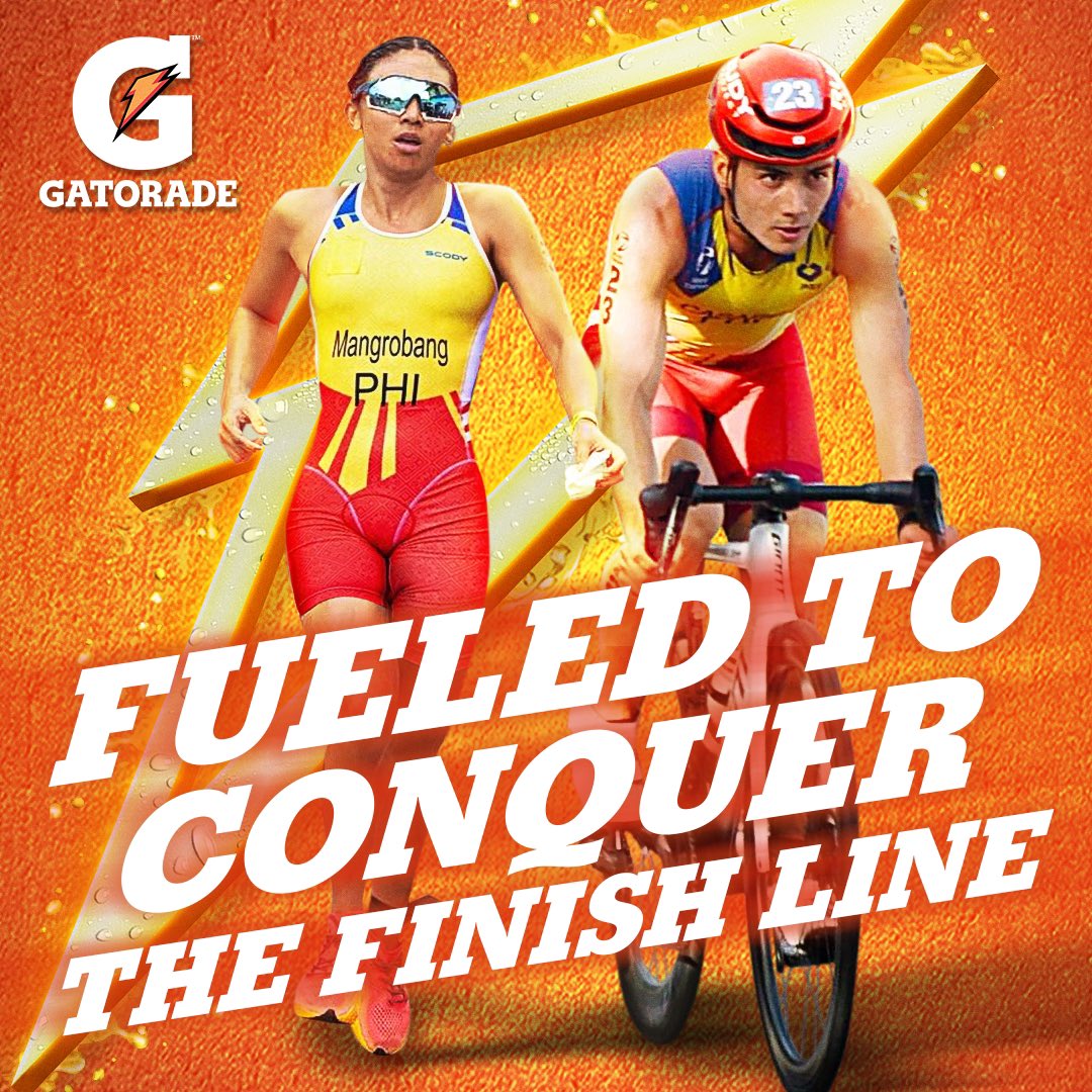 Zooming into greatness as they always do! ⚡ Here's to Kim Mangrobang, Fer Cesares and the relay team who bagged the 7th spot at the Asian Games, Relay Division. Stay fueled like them with the World's No. 1 Sports Drink. 🏅 #GatoradeFuelsYouForward