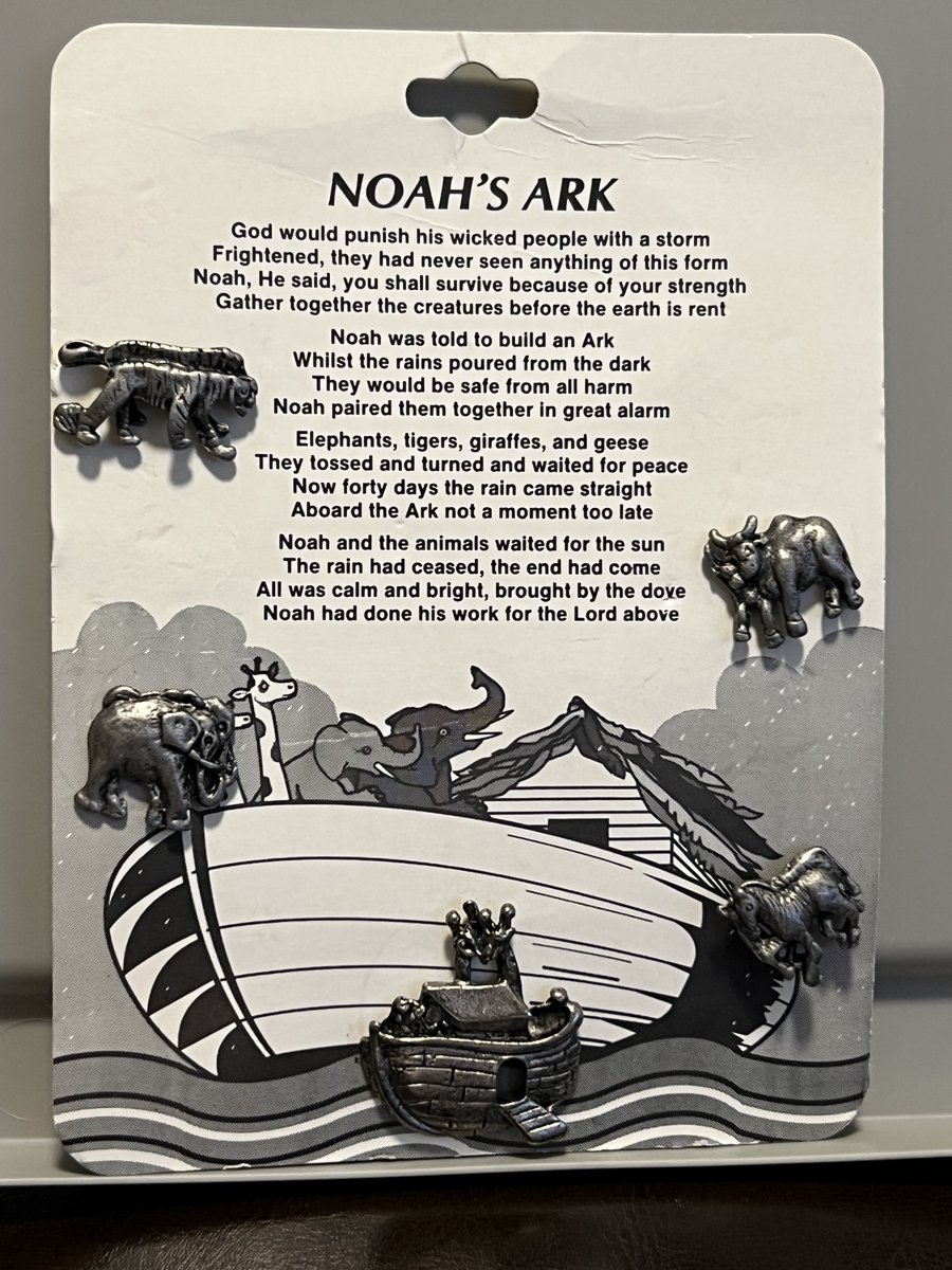 TeriE's tweet photo. CUTE SET Vintage #NoahsArk 5 Pewter Tack Pins NEW on Original Card #Tigers #Elephants #Zebras #Cattle #tackpins #pewterpins #pewter #collectibles #hatpins #religiousgifts #ebayfinds #stockingstuffers #ebayfinds #animals #biblestories https://t.co/BuPaYxtdW7 #eBay via @eBay https://t.co/pamdM67vYT
