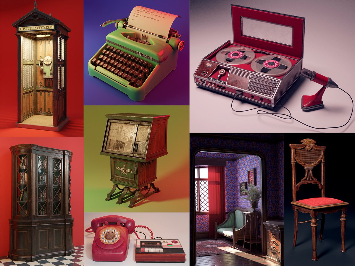 DerangedPossum's tweet photo. I also 3D model, Mostly props and environments but i can also do characters. https://t.co/RtXuz3ptUL