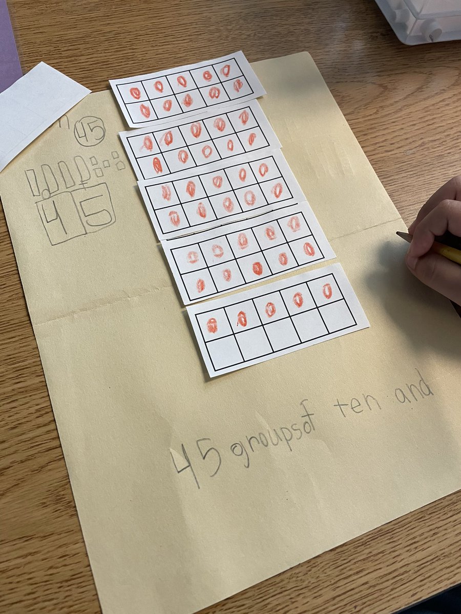 TBaseball15's tweet image. Building numbers #firstgrademath #fmg