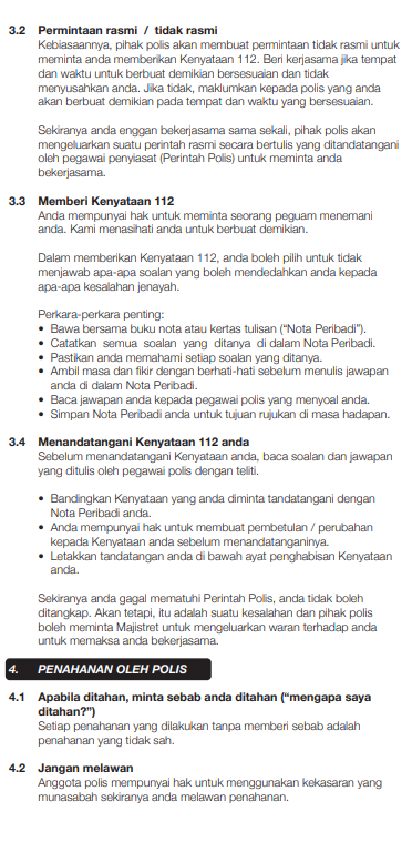 anisssurayaaa's tweet photo. WAJIB tahu hak korang bila berurusan dengan polis 👇 https://t.co/Y1iqDuI2fH