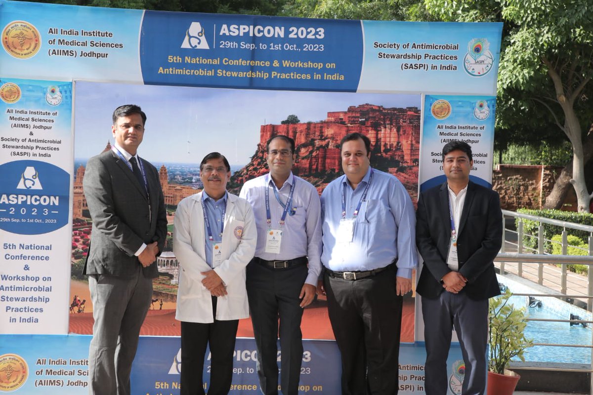 aiims_jodhpur's tweet image. Antimicrobial Stewardship is built around "One Health" concept where environment, human and animal diseases & conditions are interlinked. Antimicrobial resistance is one of the leading cause for morbidity in critical care units & hospital but needs public awareness: ASPICON2023…